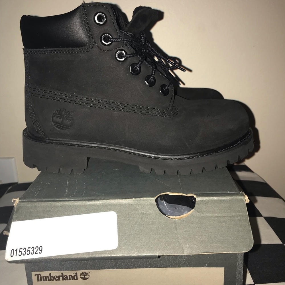 Black Timberland (For Kids 13)